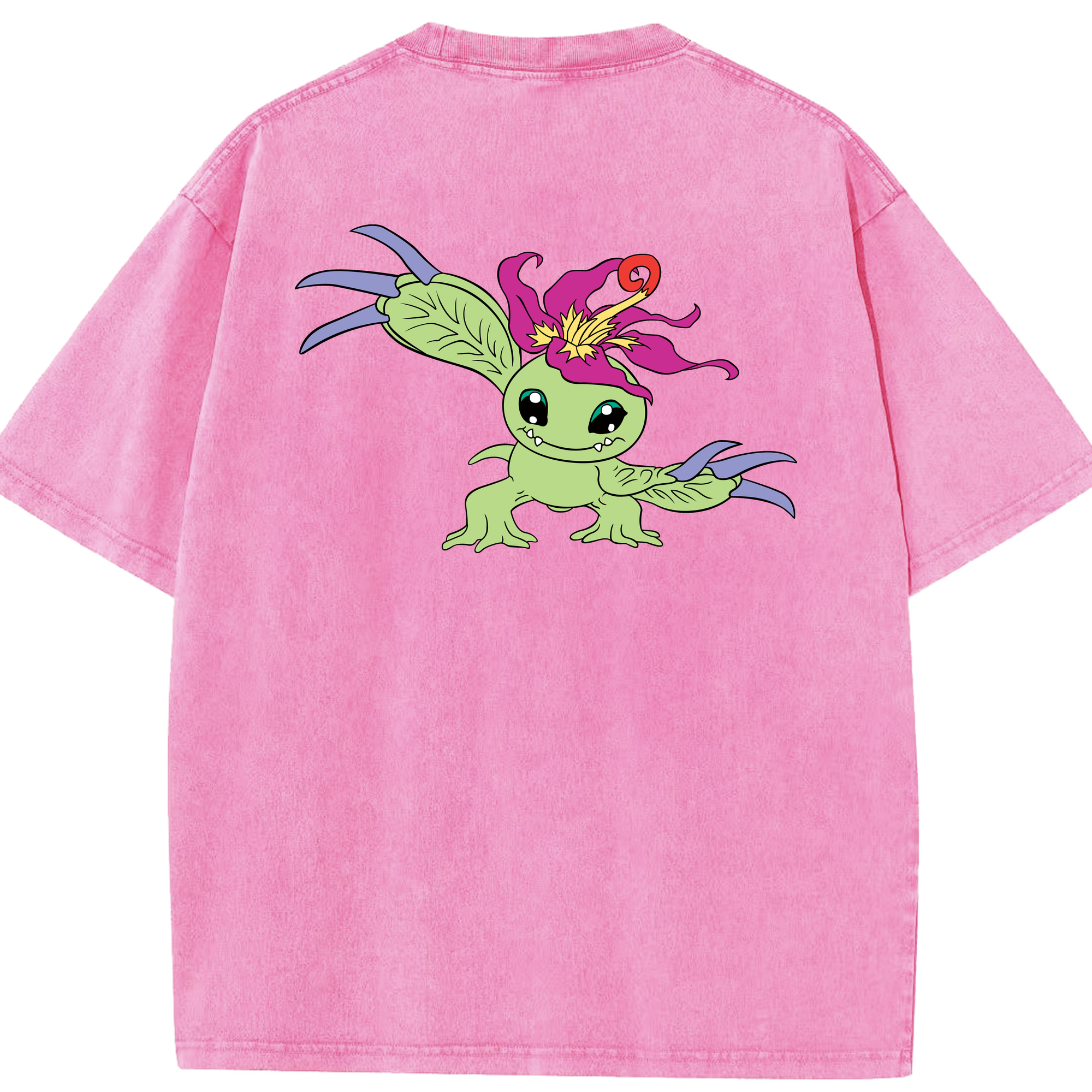 （画像用） Digimon デジタルモンスター/デジモン 綿100% ヴィンテージ風 半袖Tシャツ（背面プリント）